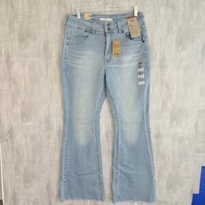 Levi's Jeans 726 High Rise Flare Women’s 31x30 Light Wash Faded Boho Fairy